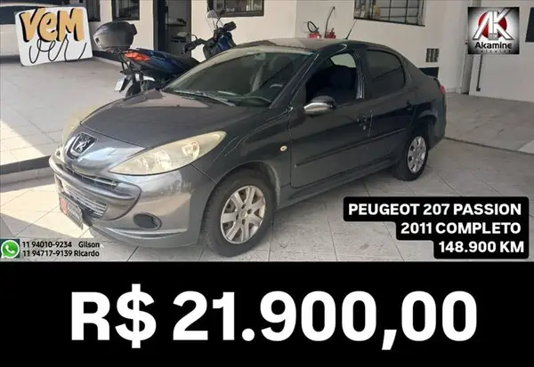 Peugeot 207 Sedan 2011 207 Passion XR Sport 1.4(10 Anos
Brasil) (Flex)